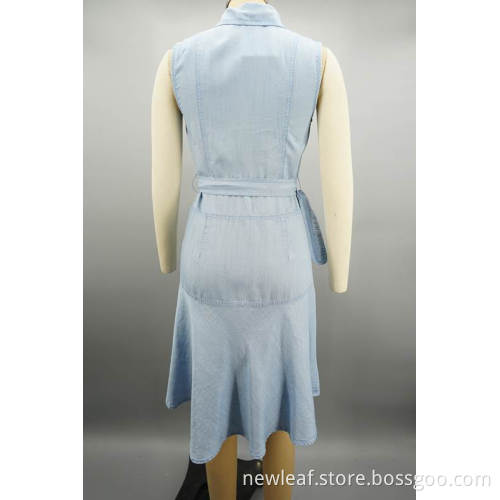 ladies belted shirt dress